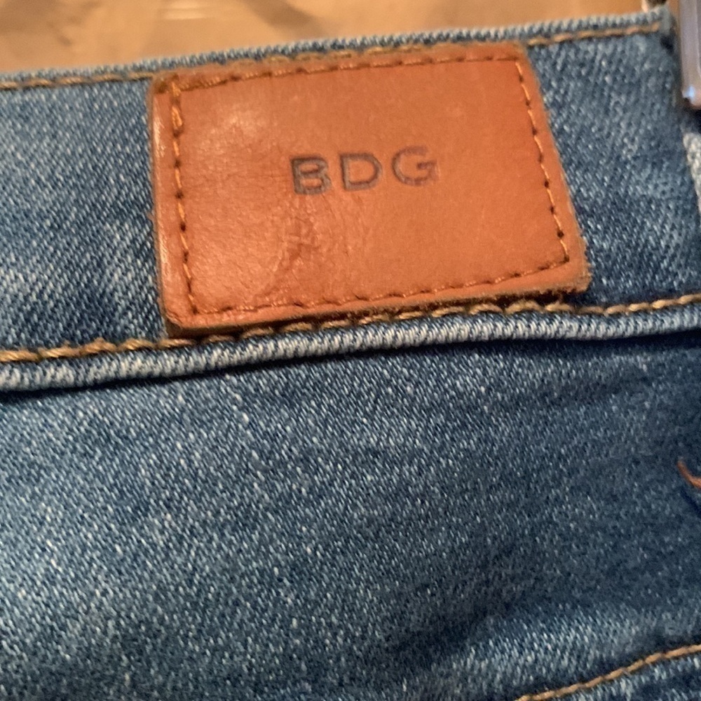BDG | High Rise Sean Jean Ankle Blue Denim 4 Pocket Zipper Button Fly 28 W 29 L - Picture 13 of 16